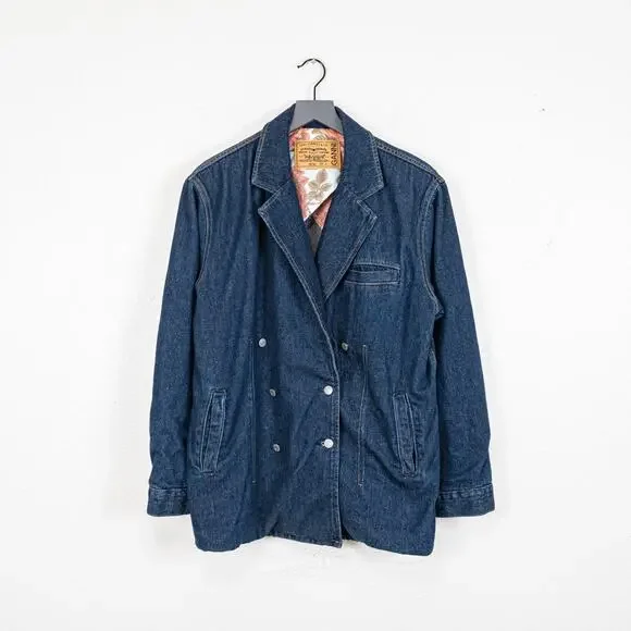 Levi's x GANNI $475 Double Breasted Denim Jacket Size XL - Picture 3 of 11